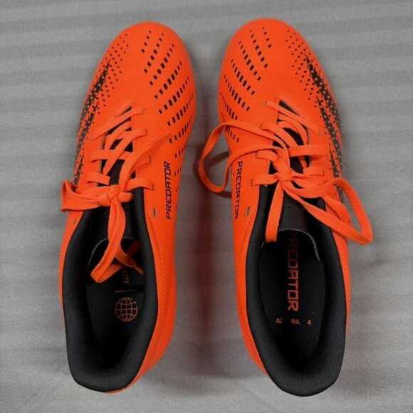 Adidas Predator Accuracy.4 Soccer Shoes Mens Size 9.5 Orange Black Turf TF - Picture 3 of 12